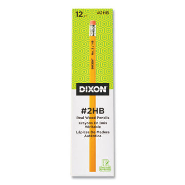 Dixon® No. 2 Pencil, Hb (#2), Black Lead, Yellow Barrel, 12-pack freeshipping - TVN Wholesale